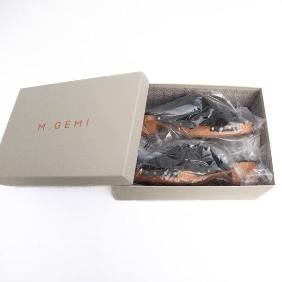 M. Gemi The Mariella Black Suede Wooden Slip-on Platform Sandals 40.5/10 US - Picture 12 of 13